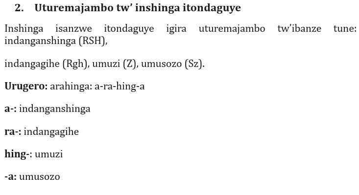 Course: Kinyarwanda ECLPE, Topic: UMUTWE 4: KUBAKA UMUCO W’AMAHORO